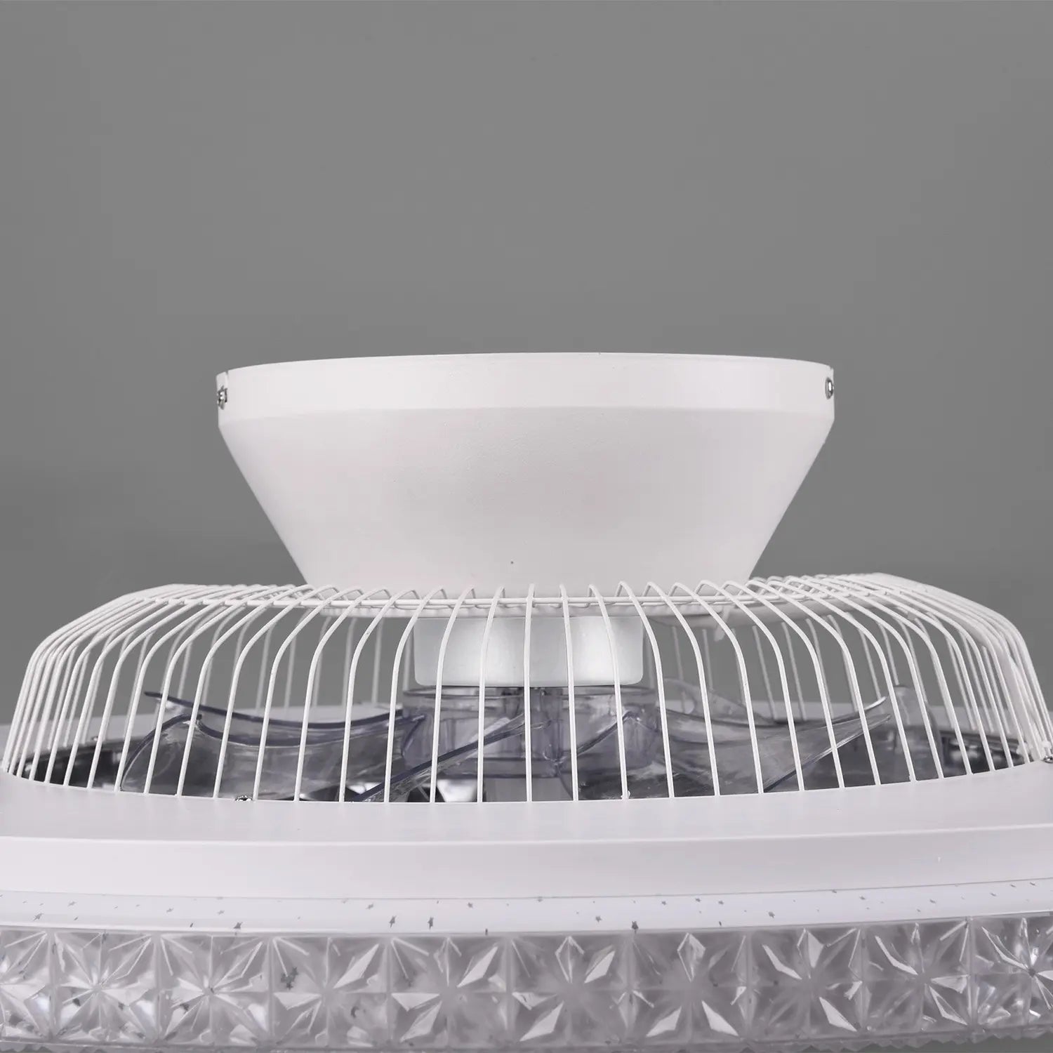 B-Ware Reality Leuchten Led Deckenventilator Ventilator Led Harstad Kristallrahmen - 4017807461206