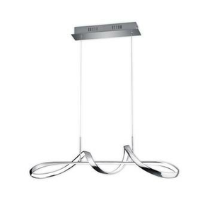 B-Ware Reality Leuchten Hängeleuchte Pendelleuchte Led Deckenleuchte Chrom Dimmer
