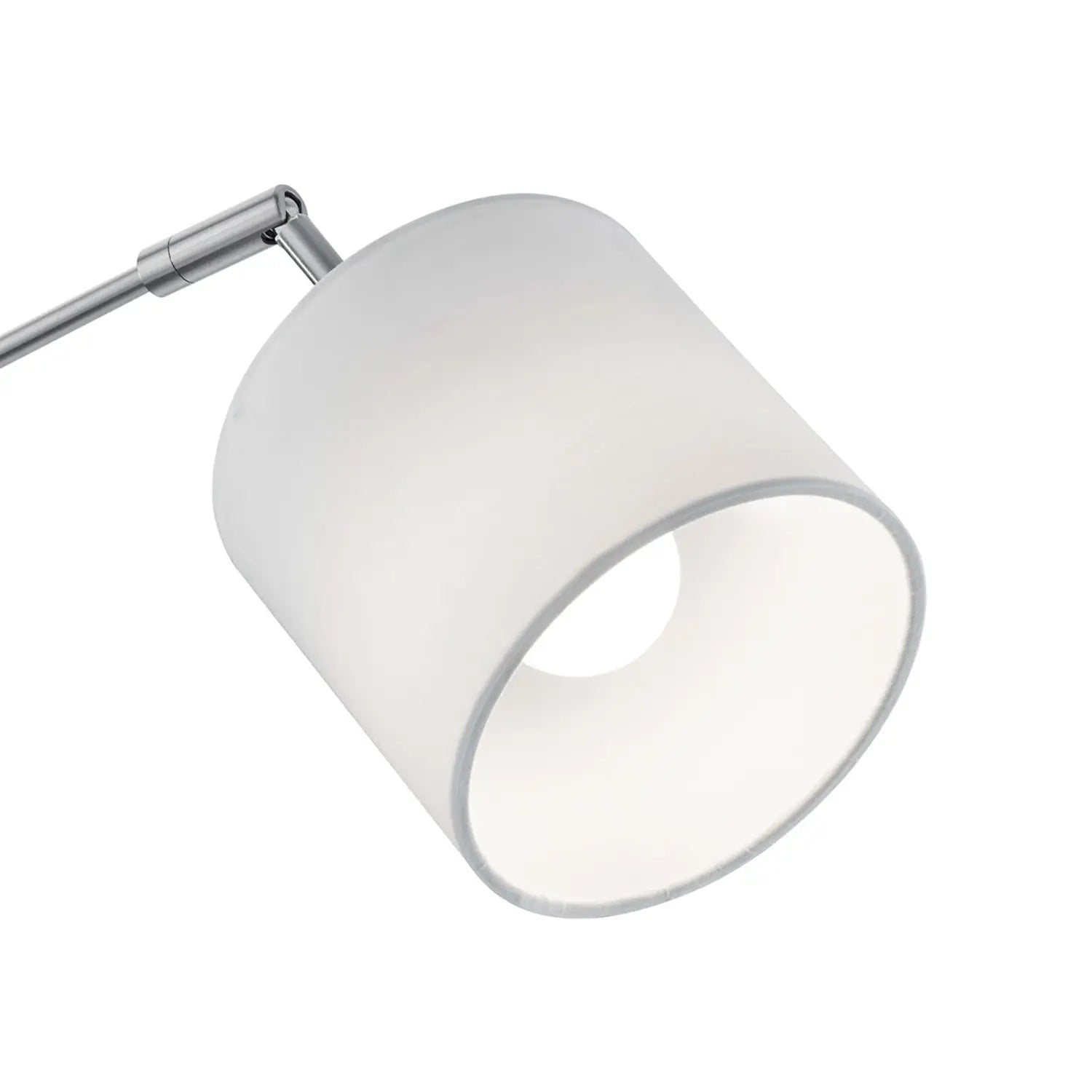 B-Ware Reality Stehlampe Stehleuchte Tommy Nickel Weiß Stoff Standleuchte H200cm 5 Flg  - 4017807395143