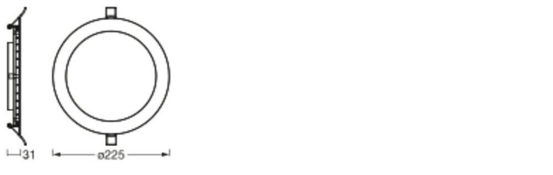 B-Ware Ledvance Recess Slim Downlight Led Deckenleuchte Deckenlampe Leuchte 17 Stück - 4058075573154