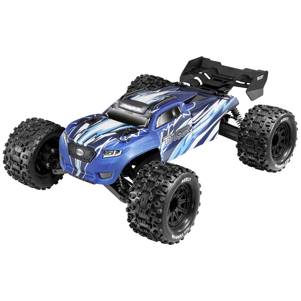 B-Ware Reely Thor Blau Brushed 1:10 Modellauto Elektro Monstertruck Siehe Text/Foto