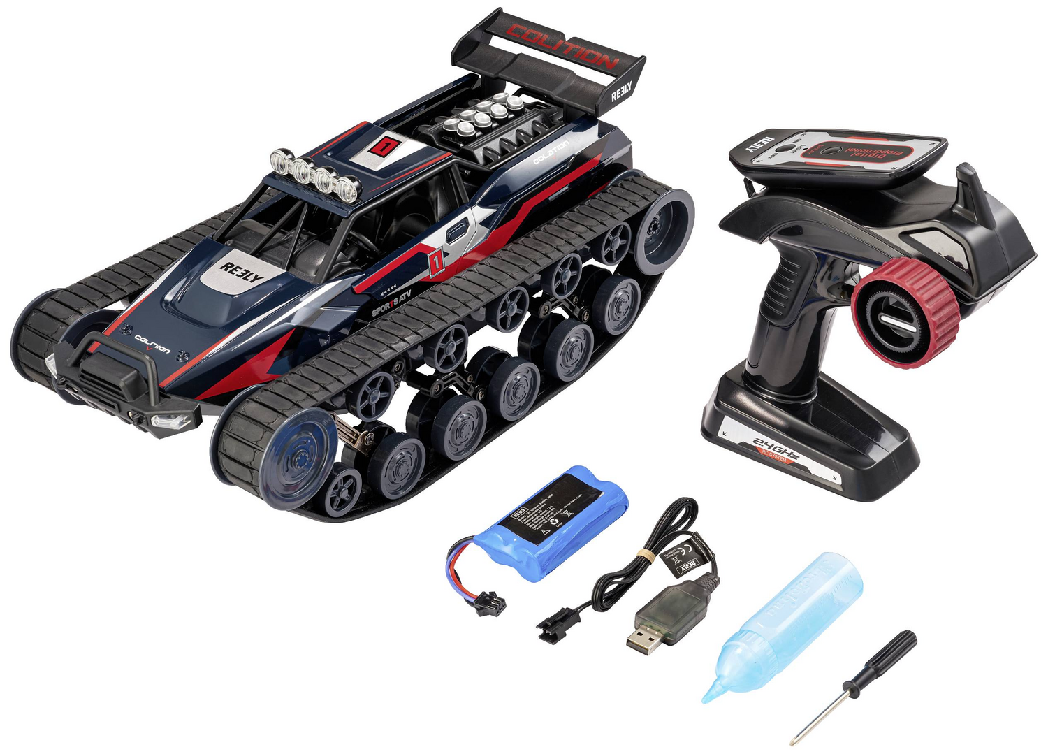 B-Ware Reely All Terrain Brushed Sonderfahrzeug Crawler Kettenantrieb Siehe Text/Foto - 4064161221236