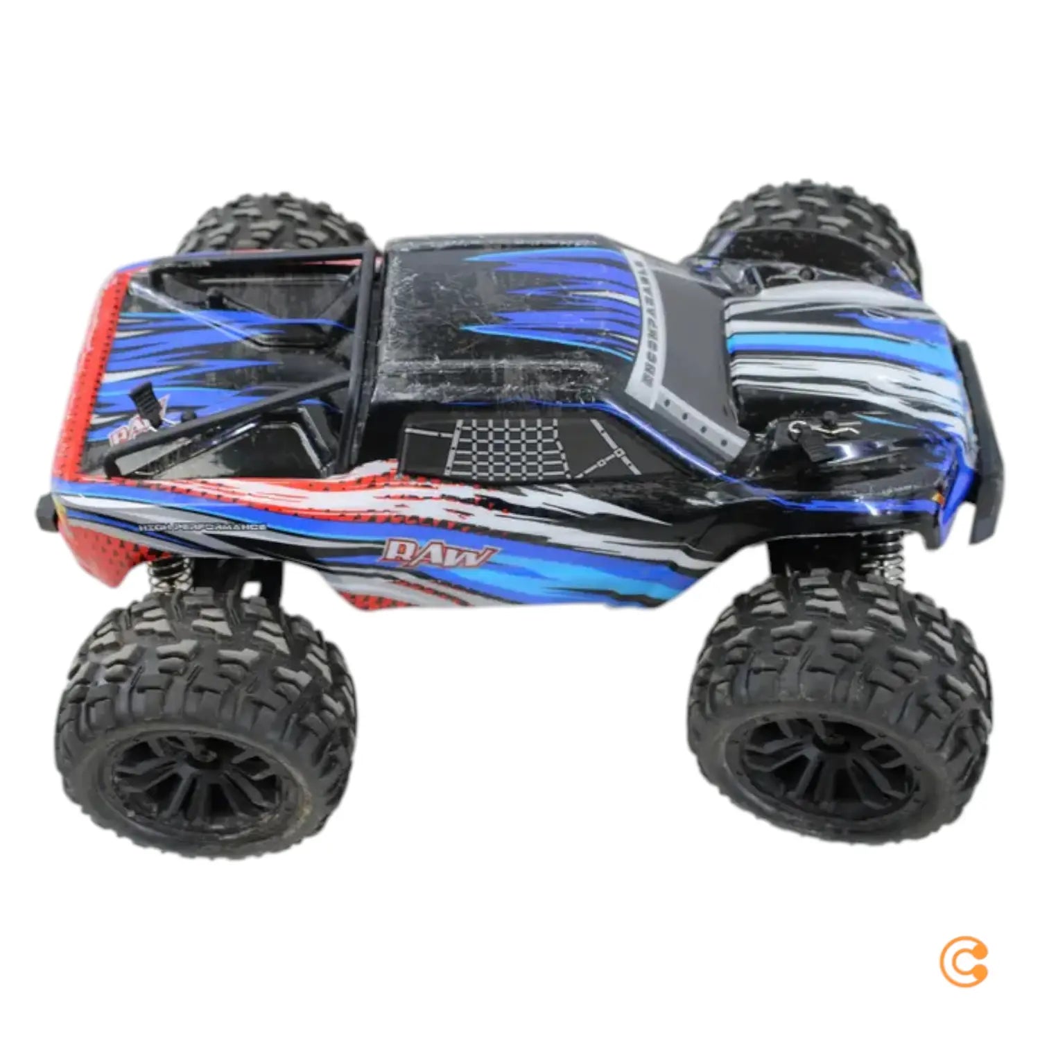 C-Ware Raw Reely Blau Brushed 1:14 Rc Modellauto Elektro Monstertruck 4 W Siehe Text/Foto - 4064161189697