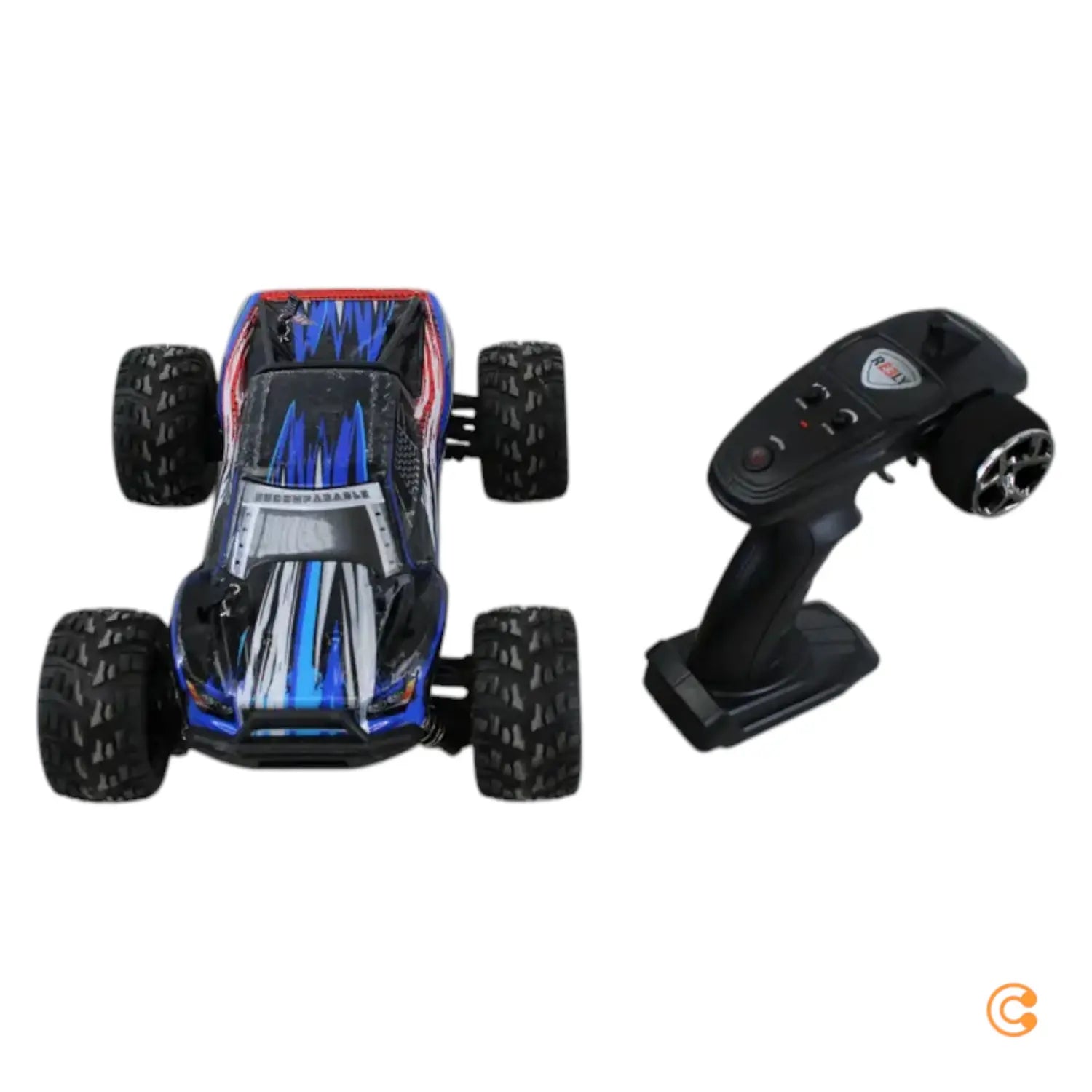 C-Ware Raw Reely Blau Brushed 1:14 Rc Modellauto Elektro Monstertruck 4 W Siehe Text/Foto - 4064161189697