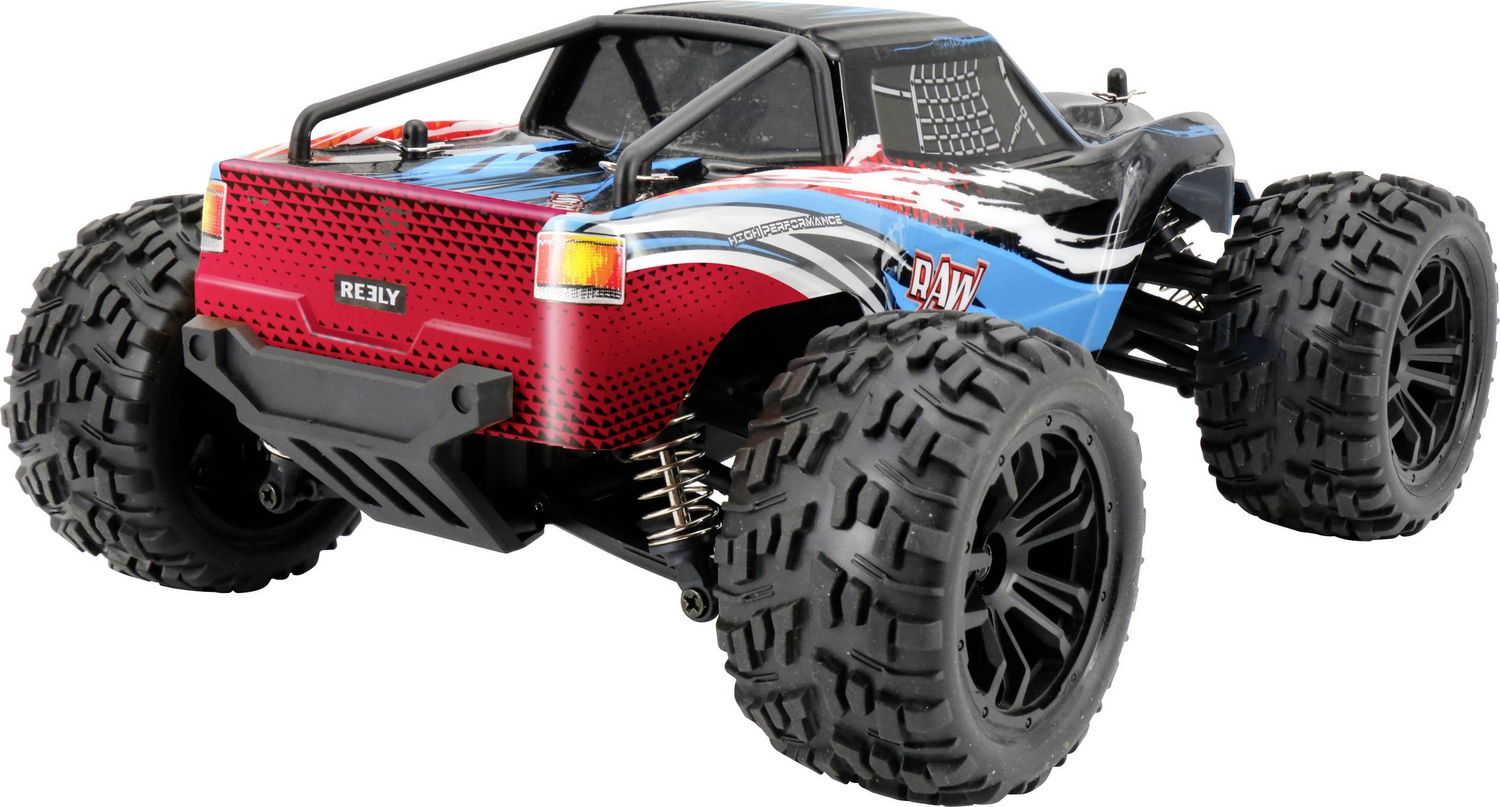 Raw Reely Blau Brushed 1:14 Rc Modellauto Elektro Monstertruck Allradantrieb 4 W B-Ware - 4064161189697
