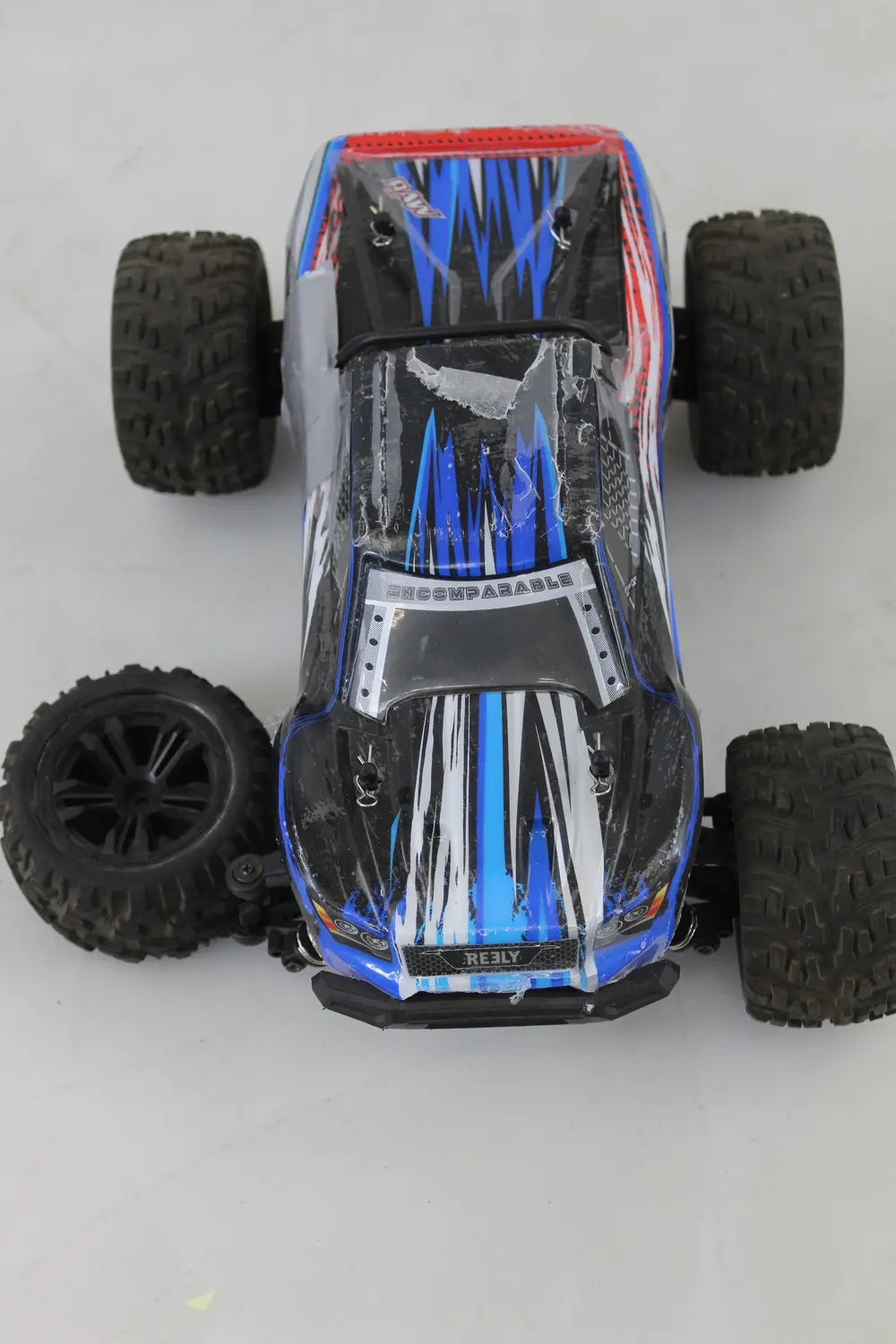 C-Ware Raw Reely Blau Brushed 1:14 Rc Modellauto Monstertruck 4 Wd Siehe Text/Foto - 4064161189697