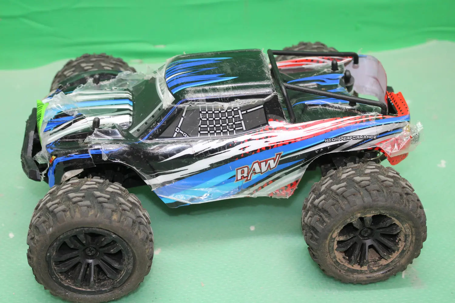 B-Ware Raw Reely Blau Brushed 1:14 Rc Modellauto Elektro Monstertruck Siehe Text/F415 - 4064161189697
