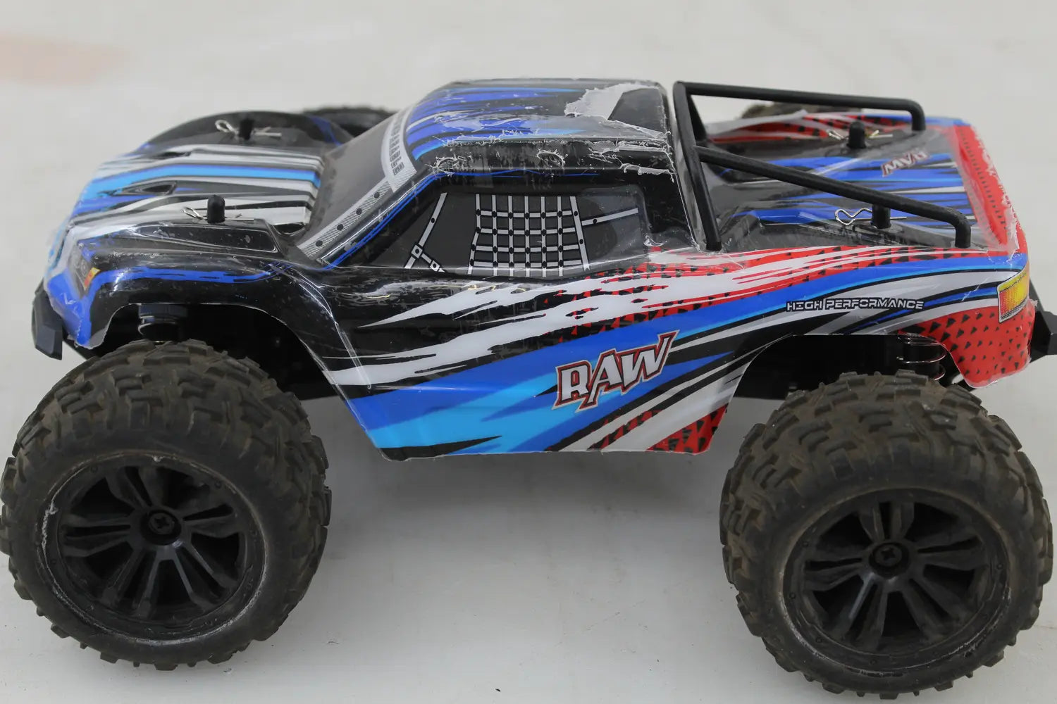 C-Ware Raw Reely Blau Brushed 1:14 Rc Modellauto Monstertruck 4 Wd Siehe Text/Foto - 4064161189697