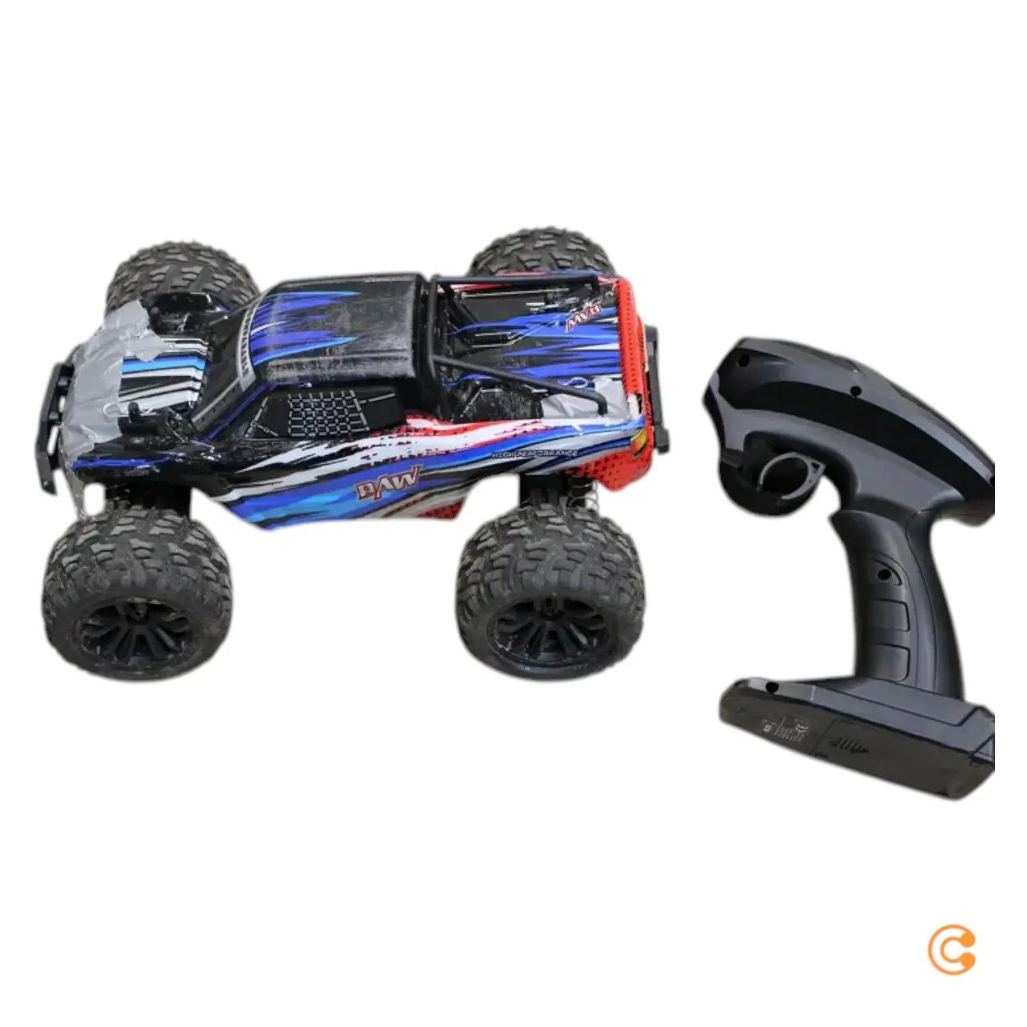 C-Ware Raw Reely Blau Brushed 1:14 Rc Modellauto Elektro Monstertruck 4 W Siehe Text/Foto - 4064161189697
