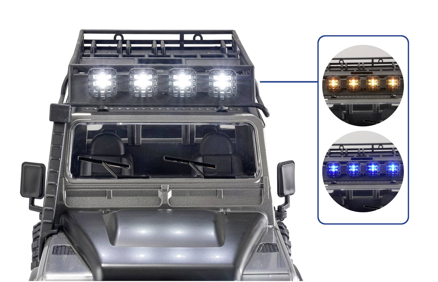 B-Ware Reely Silber Brushed 1:16 Rc Modellauto Elektro Crawler Modellwagen Akku Rc Auto - 4064161227559