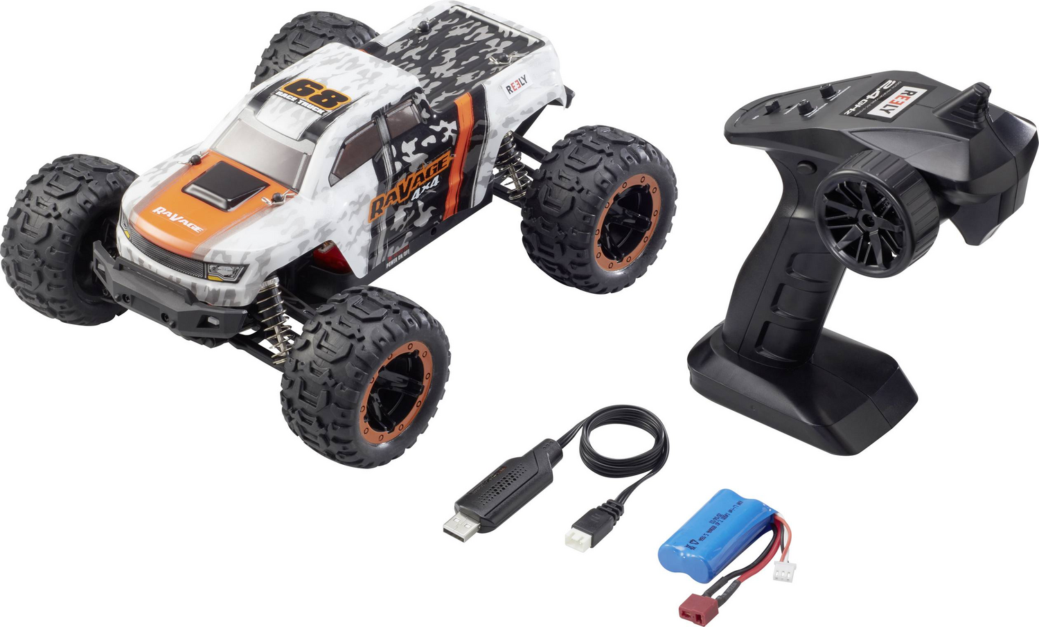 B-Ware Reely Rc Autos Elektro Offroad 4x4 Brushed 1:16 Rc Elektroauto Siehe Text/Foto - 4053199005574