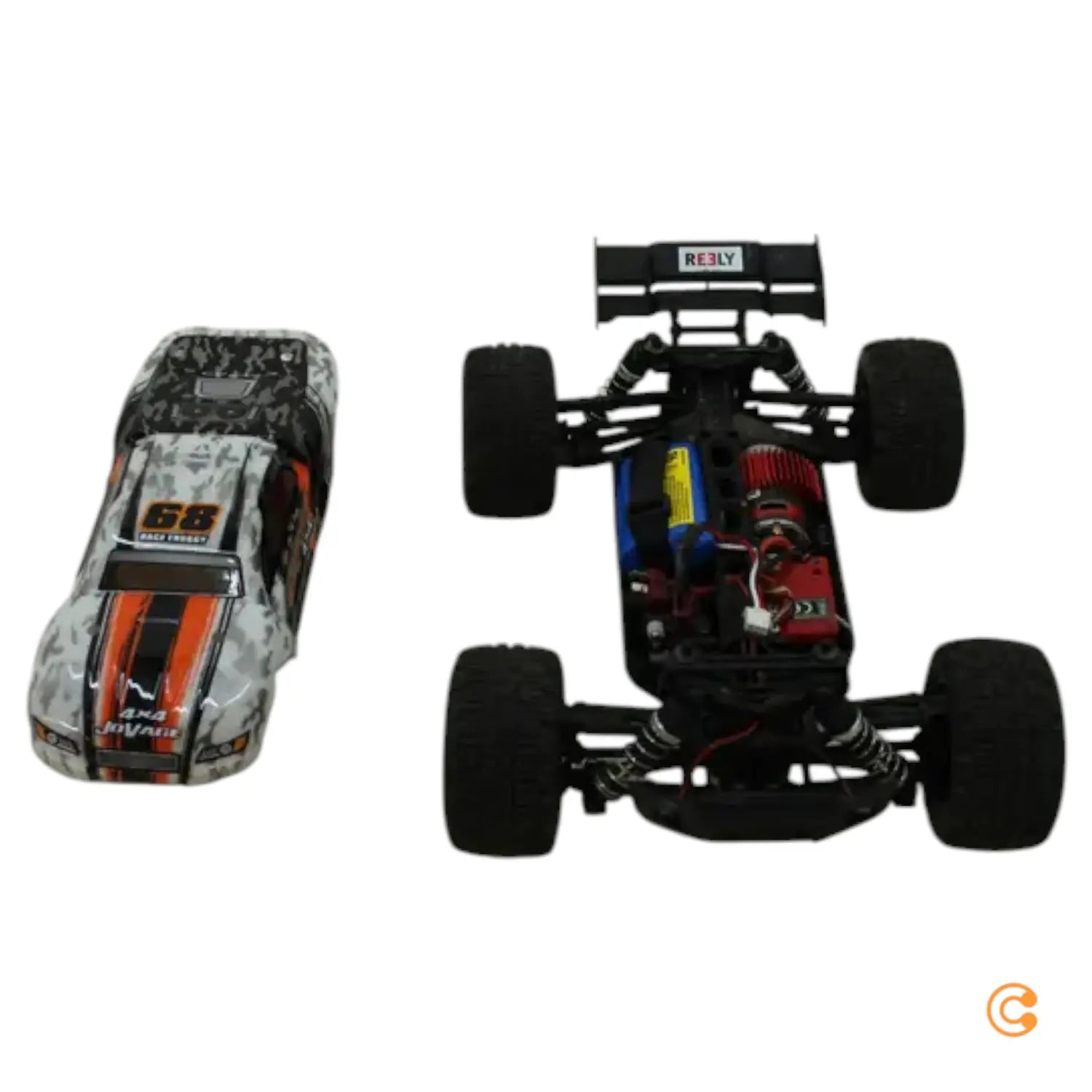 C-Ware Reely Jovage Orange Weiß Einsteiger Modellauto Elektro Rc Siehe Text/Foto - 4064161151281