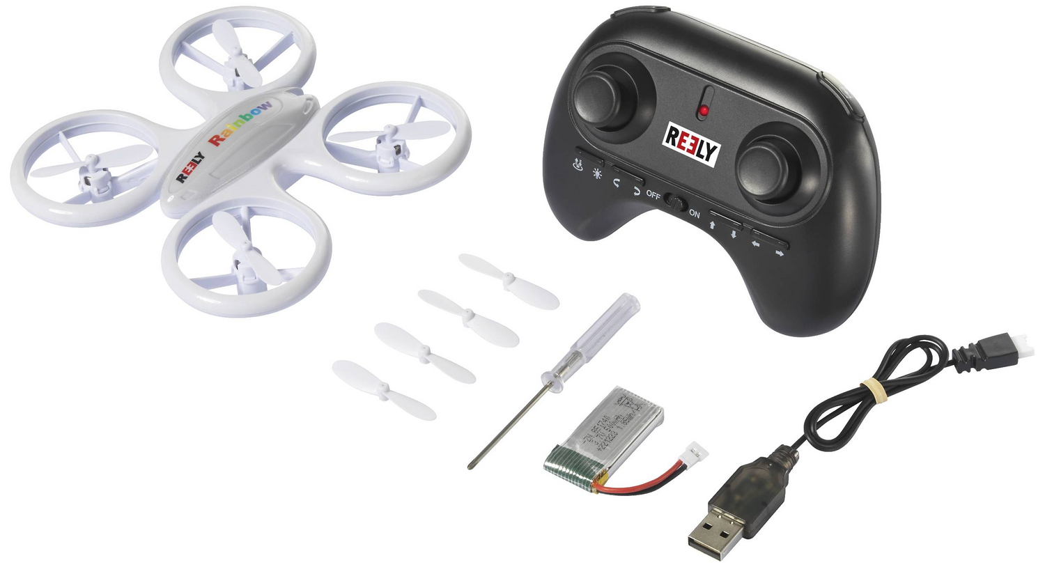 D-Ware Reely Rainbow Quadrocopter Rt F Einsteigerdrohne Modellbau Drohne Defektware - 4064161250250