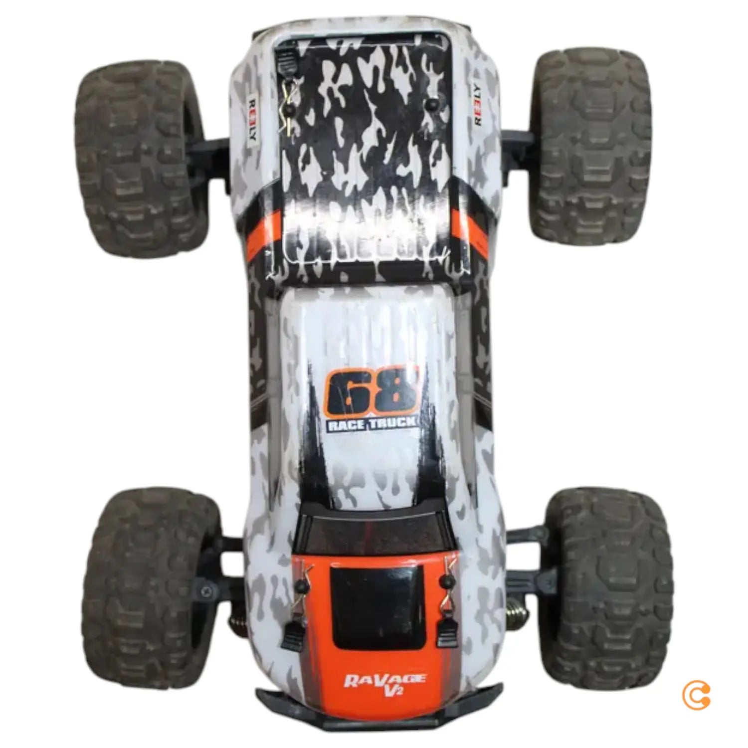 Reely Ra Vage 4x4 V2 Orange/Weiß Brushed 1:16 Rc Modellauto Siehe Text/Foto C-Ware - 4064161325002