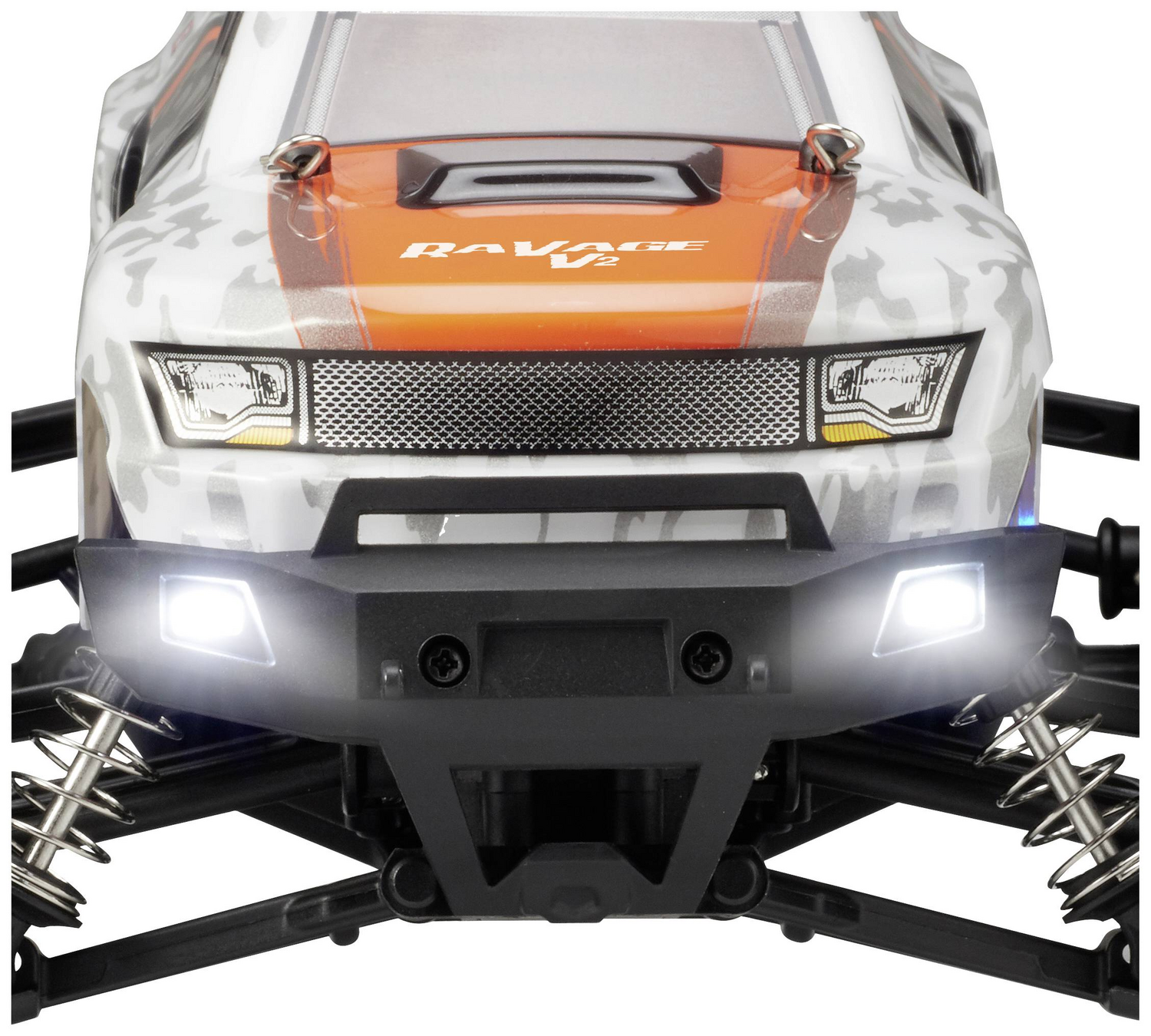 B-Ware Reely Ra Vage 4x4 V2 Orange/Weiß Brushed 1:16 Rc Modellauto Elektro Monstertruck - 4064161325002