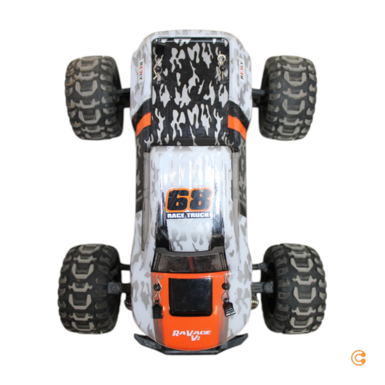 Reely Ra Vage 4x4 V2 Orange/Weiß Brushed 1:16 Rc Modellauto Siehe Text/Foto B-Ware - 4064161325002