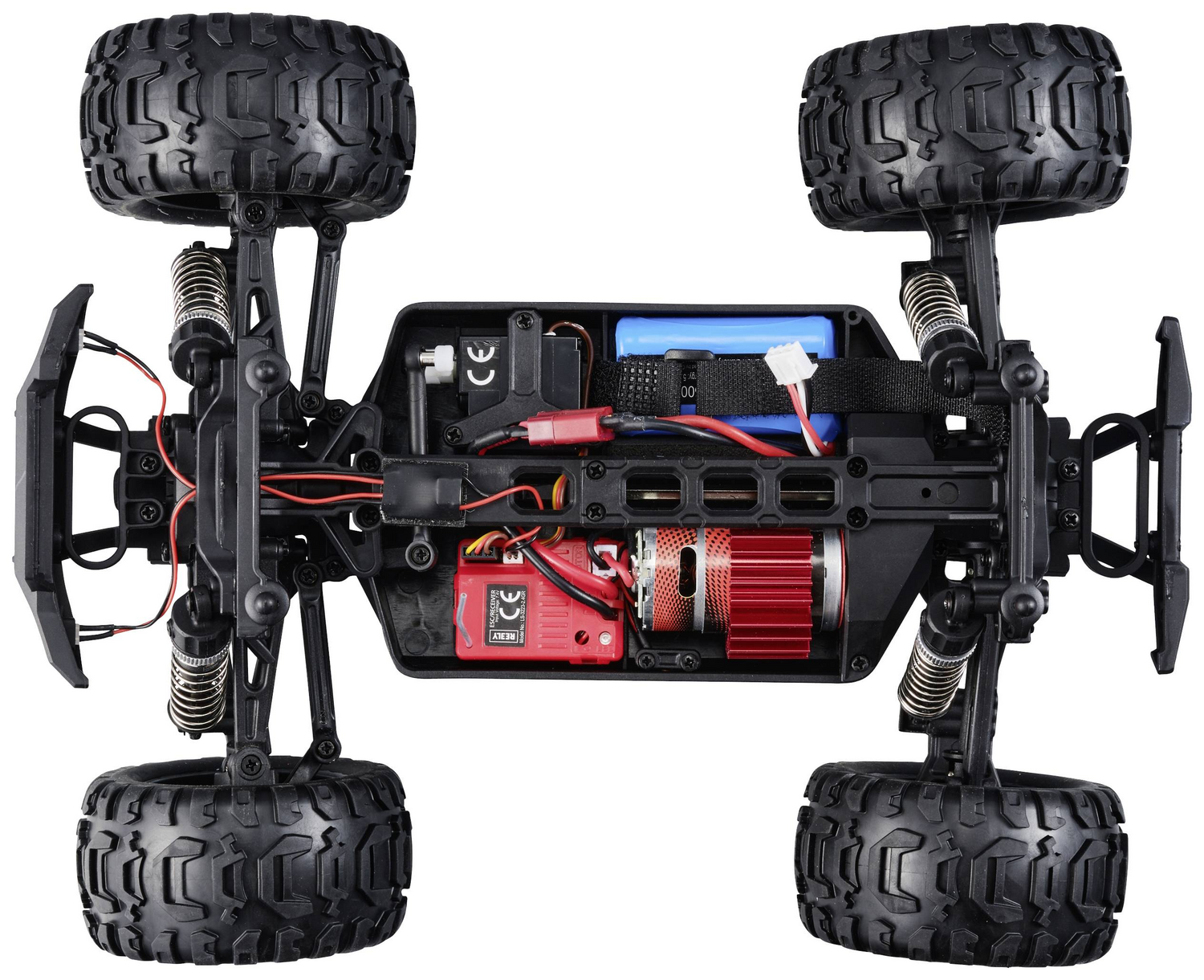 B-Ware Reely Ra Vage 4x4 V2 Orange/Weiß Brushed 1:16 Rc Modellauto Elektro Monstertruck - 4064161325002