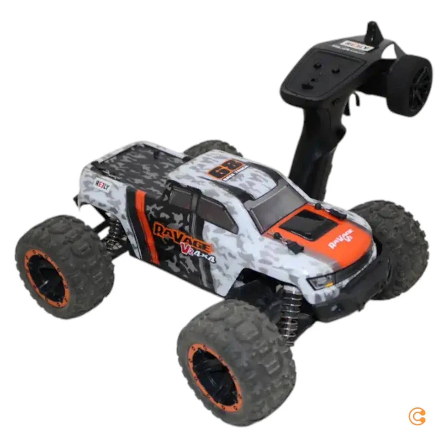 Reely Ra Vage 4x4 V2 Orange/Weiß Brushed 1:16 Rc Modellauto Siehe Text/Foto C-Ware - 4064161325002