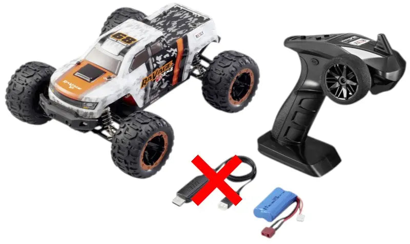B-Ware Reely Ra Vage 4x4 V2 Orange/Weiß Brushed 1:16 Rc Monstertruck Siehe Text/Foto - 4064161325002