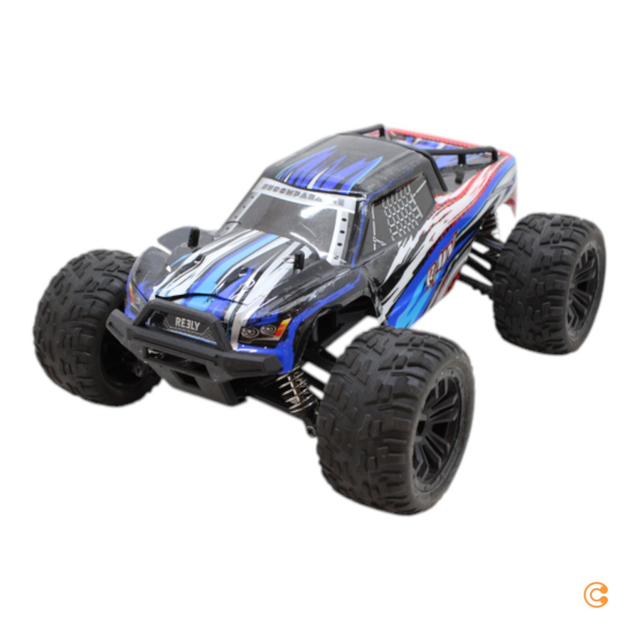 Reely Raw Blau Brushed 1:14 Rc Modellauto Elektro Monstertruck Allradantrieb 4 W C-Ware - 4064161189697