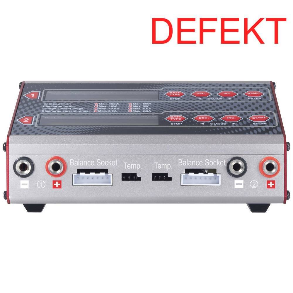 D-Ware Reely V Charge 100 Duo V Charge Ladegerät Batterie Ladegerät Li Po Defektware - 4064161246086
