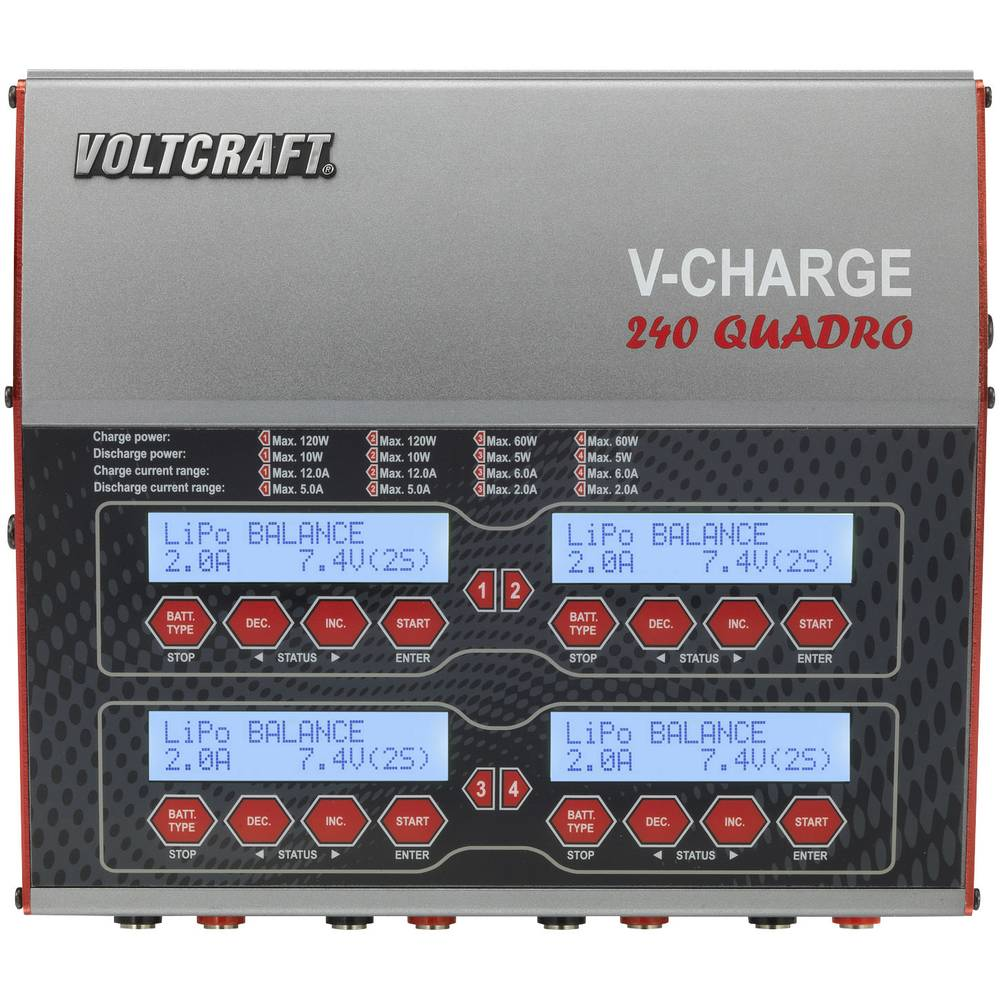 C-Ware Voltcraft V Charge 240 Quadro Modellbau Multifunktionsladegerät Siehe Text/Foto - 4064161244334