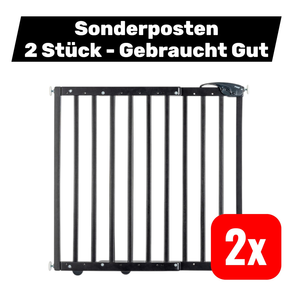 reer Klemm-Schraubgitter 63-106cm Babygitter Baby Treppengitter 2 STÜCK - 4013283461310