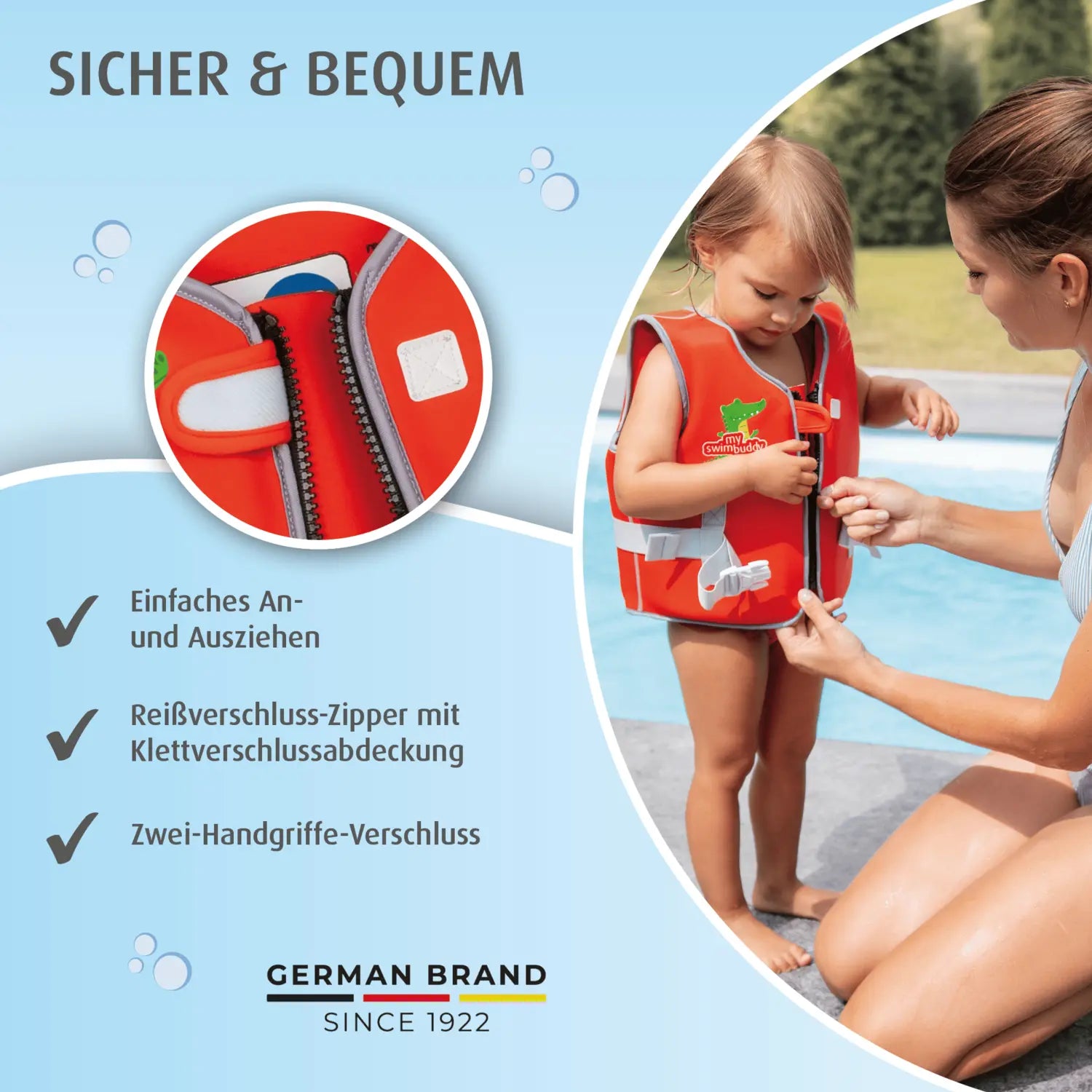 B-Ware Reer Schwimmlernweste Schwimmhilfe Myswimbuddy Kinderweste Rot Auftriebshilfe S - 4013283660348