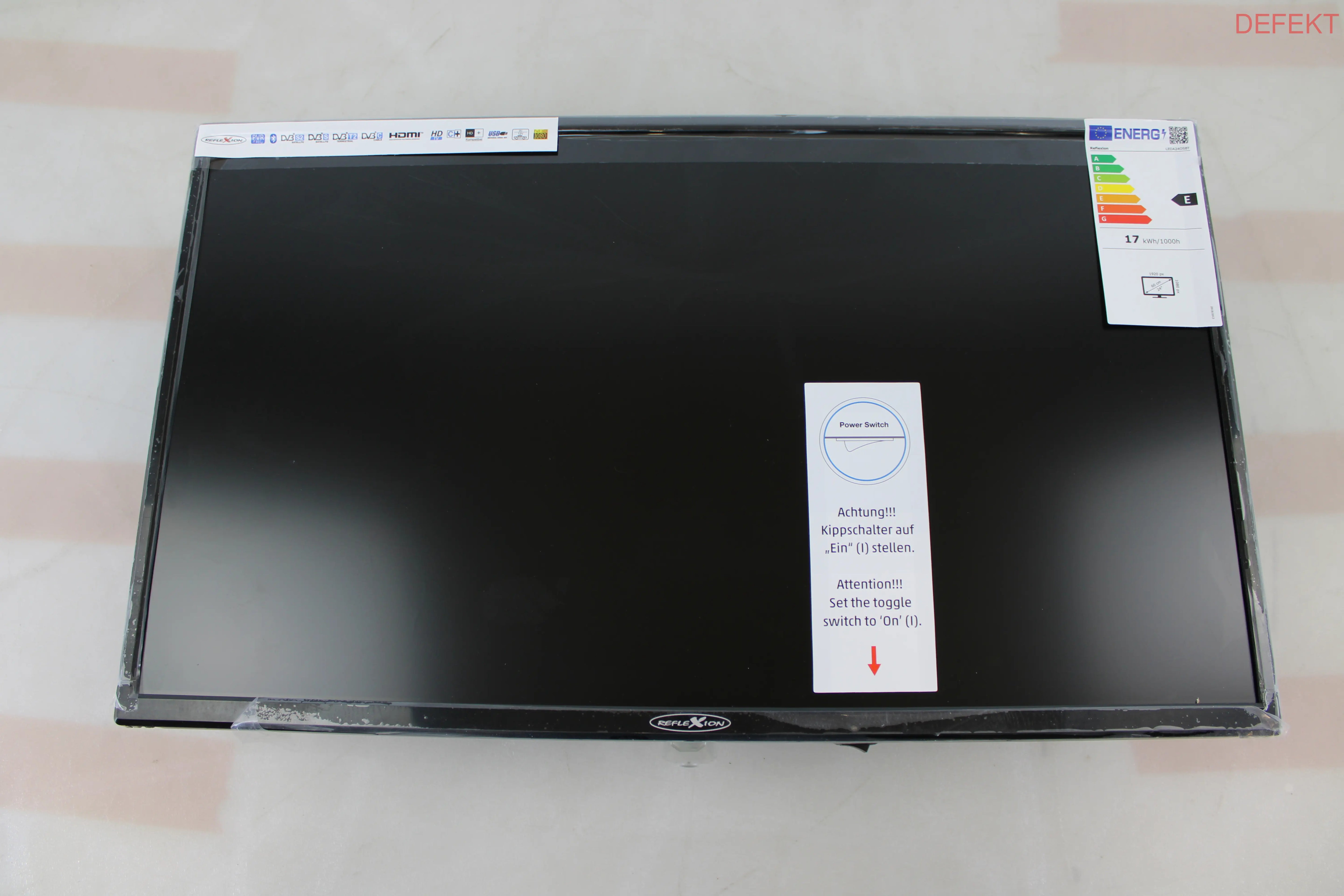 D-Ware Reflexion Tragbarer Fernseher Tv Smart Tv Wlan Akku 24 Zoll 60 Hz Defektware - 4260664981435