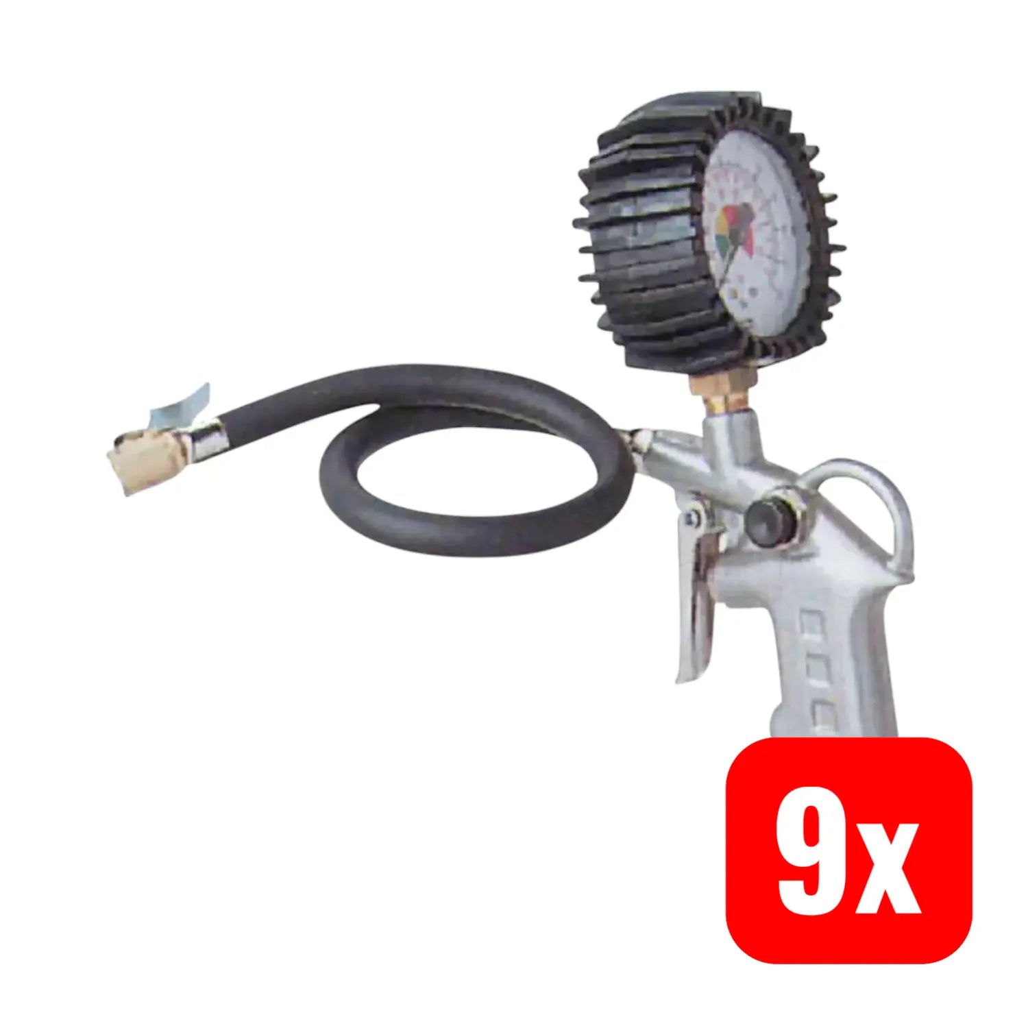 B-Ware Güde Druckluft Reifenfüller Luftdruckprüfer Reifenfüller Alu 0–12 Bar 9 Stück - 4015671028198