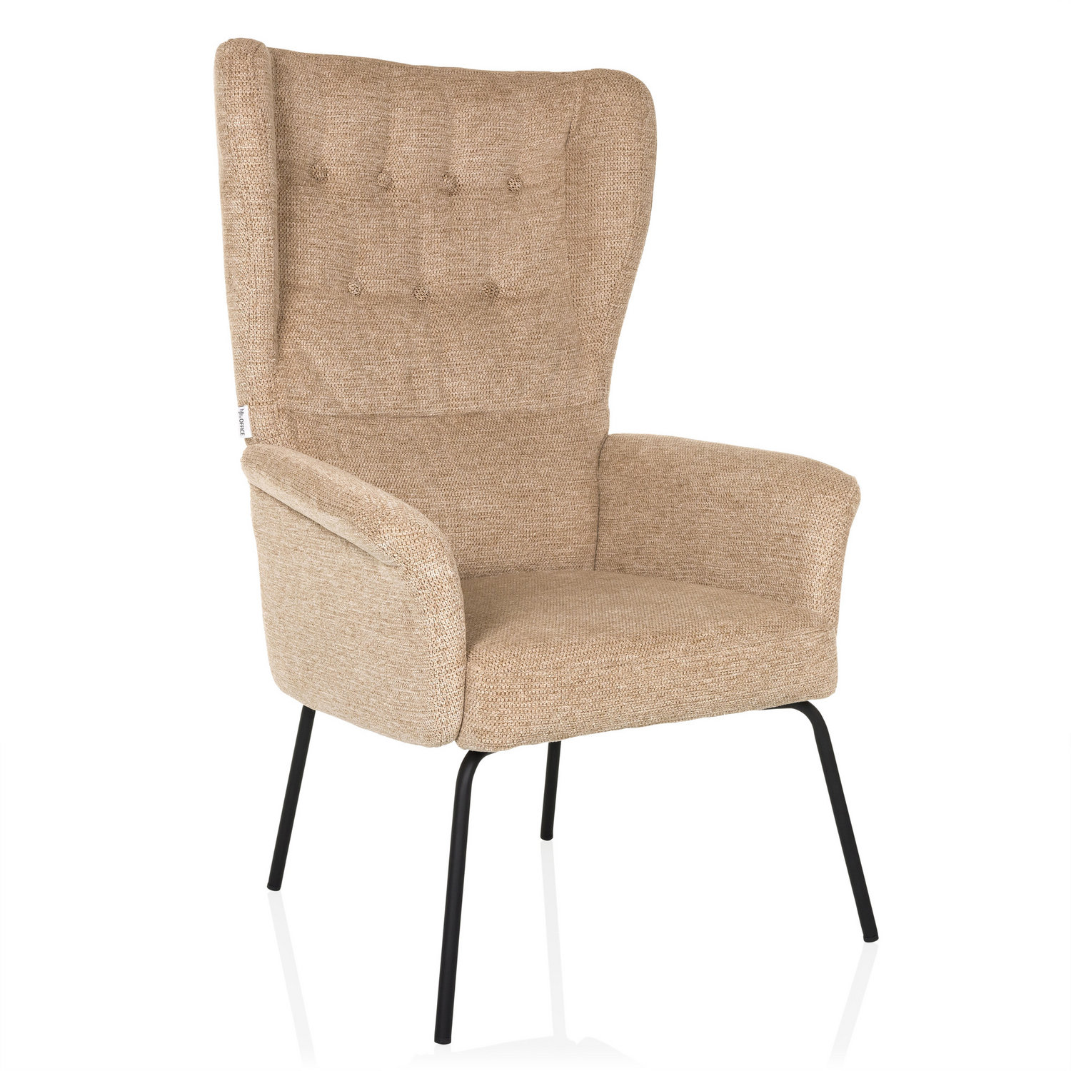 B-Ware Hjh Living Ohrensessel Relaxsessel Havenio Beige Polstersessel Loungesessel - 4064323038603