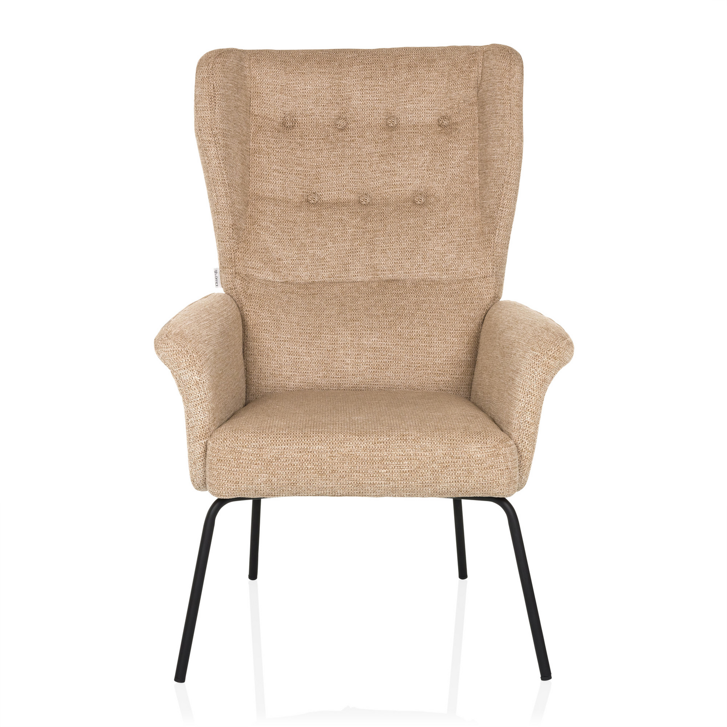 B-Ware Hjh Living Ohrensessel Relaxsessel Havenio Beige Polstersessel Loungesessel - 4064323038603