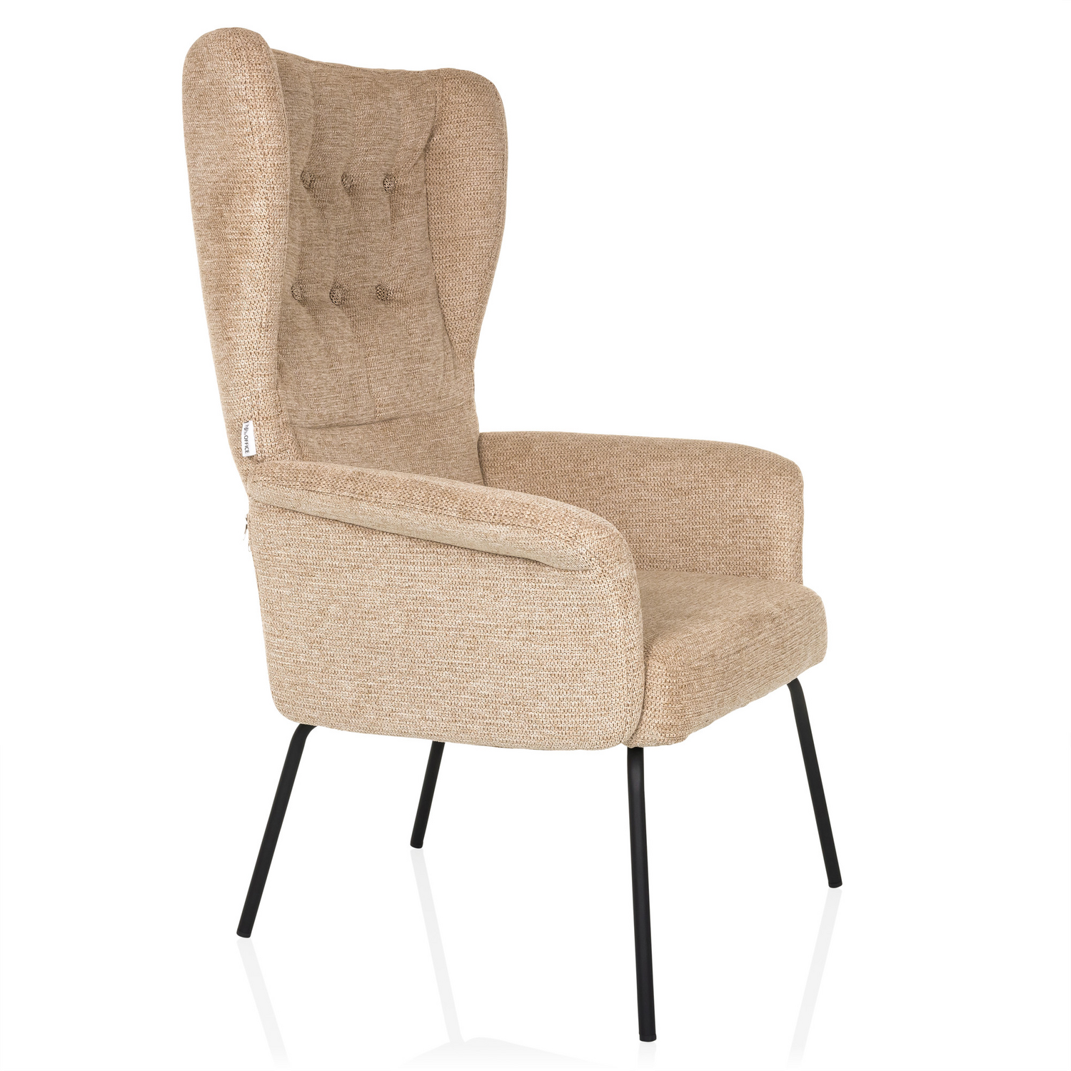 B-Ware Hjh Living Ohrensessel Relaxsessel Havenio Beige Polstersessel Loungesessel - 4064323038603