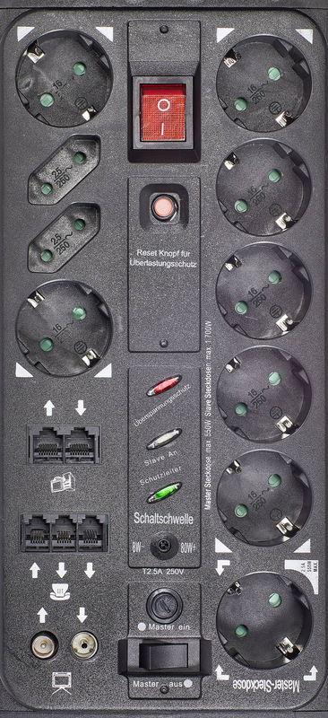 Boîtier de distribution de prises multiprises maître-esclave Renkforce 1015 A Cmb Sxms (produit de seconde main)