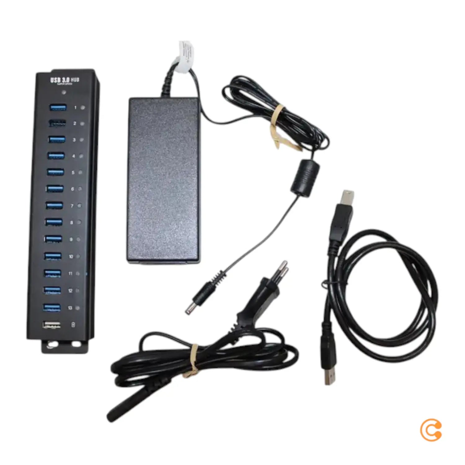 B-Ware Renkforce 13 Port Usb 3.0 Hub Leiste Aluminiumgehäuse Wandmontage Siehe Text/F167 - 4016138951349