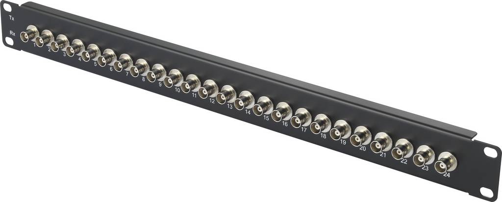 Renkforce 24 Port BNC-Patchpanel  Netzwerk-Installation Patch-Panel 19 HE - 4064161082271