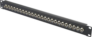 B-Ware Renkforce 24 Port BNC-Patchpanel  Netzwerk-Installation Patch-Panel 19 HE