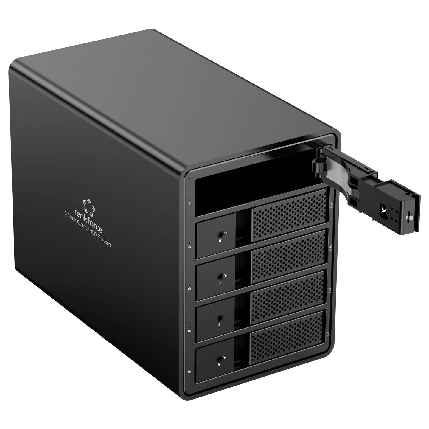 B-Ware Renkforce Festplattengehäuse Speicherbox 3.5 Zoll Usb Bay Aluminium Schwarz580 - 4064161342870