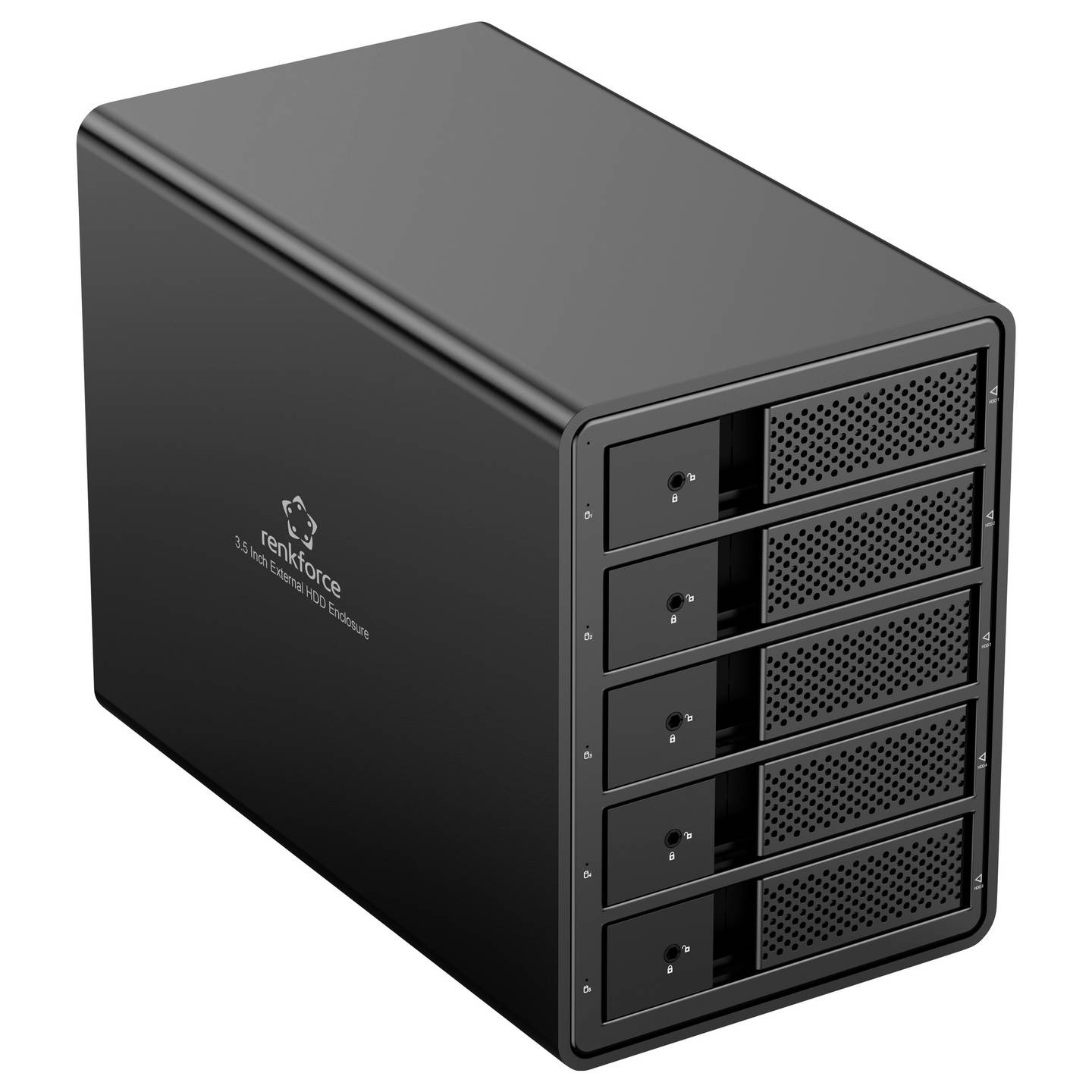 B-Ware Renkforce Festplattengehäuse Speicherbox 3.5 Zoll Usb Bay Aluminium Schwarz - 4064161342870