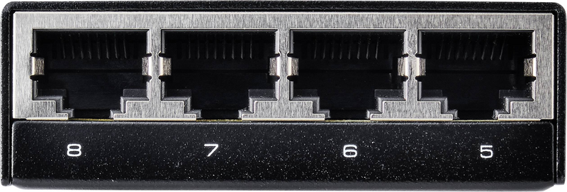 Renkforce Netzwerk Switch 8 Port Gigabit Ethernet Schwarz Kompakt Router B-Ware - 4064161074009