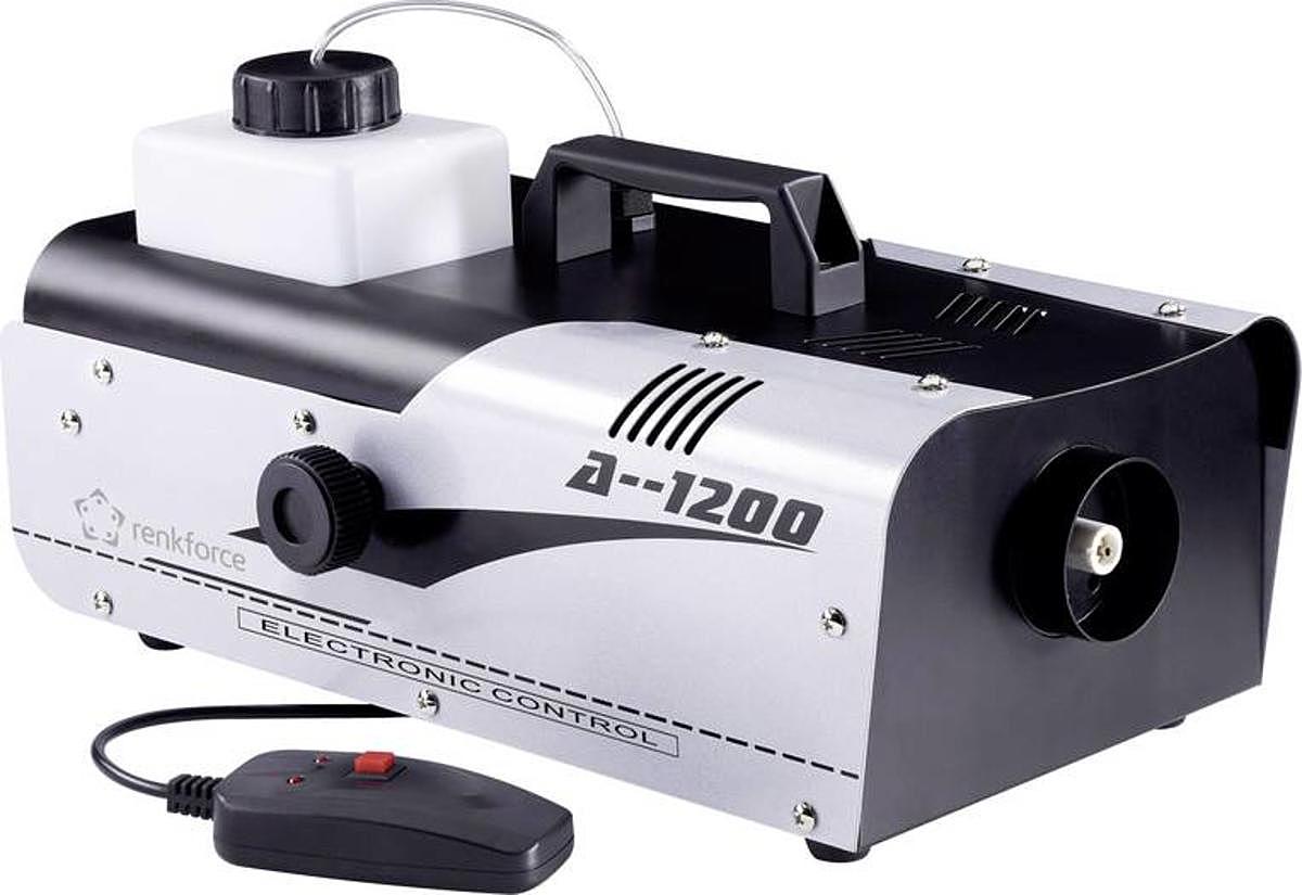 Renkforce A 1200 Nebelmaschine Nebel Inklusive Kabelfernbedienung Schwarz Silber B-Ware