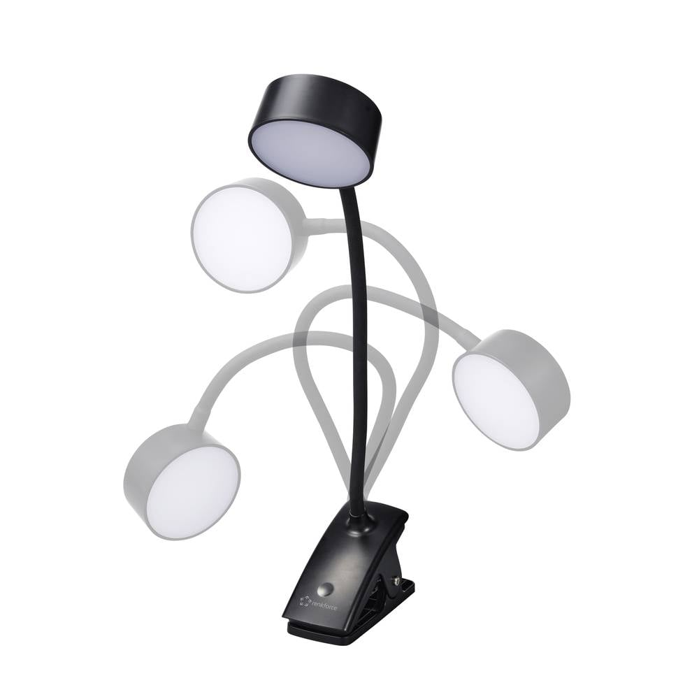 B-Ware Renkforce Rf 6053266 Led 2 W Schwarz Klemmleuchte Klemmlampe Licht 2 Stück - 4064161314891