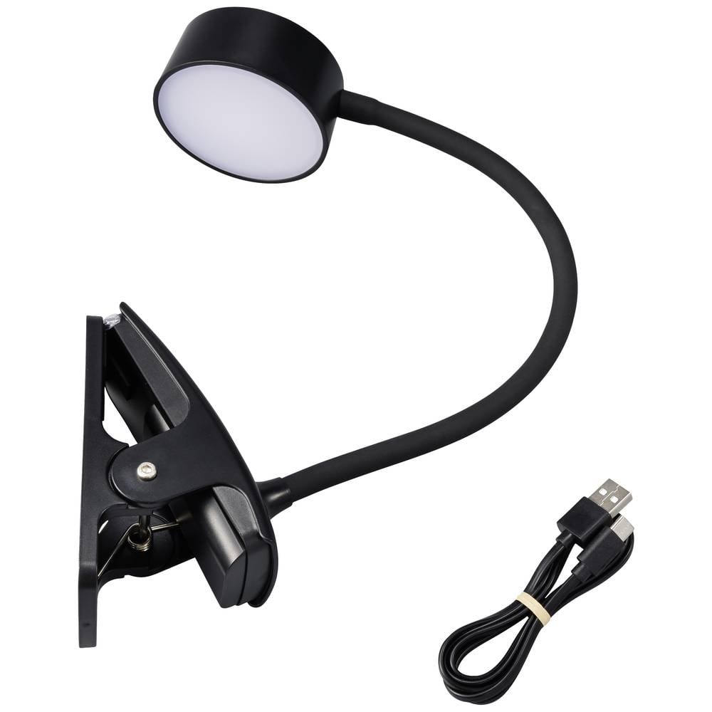 B-Ware Renkforce Rf 6053266 Led 2 W Schwarz Klemmleuchte Klemmlampe Licht 2 Stück - 4064161314891
