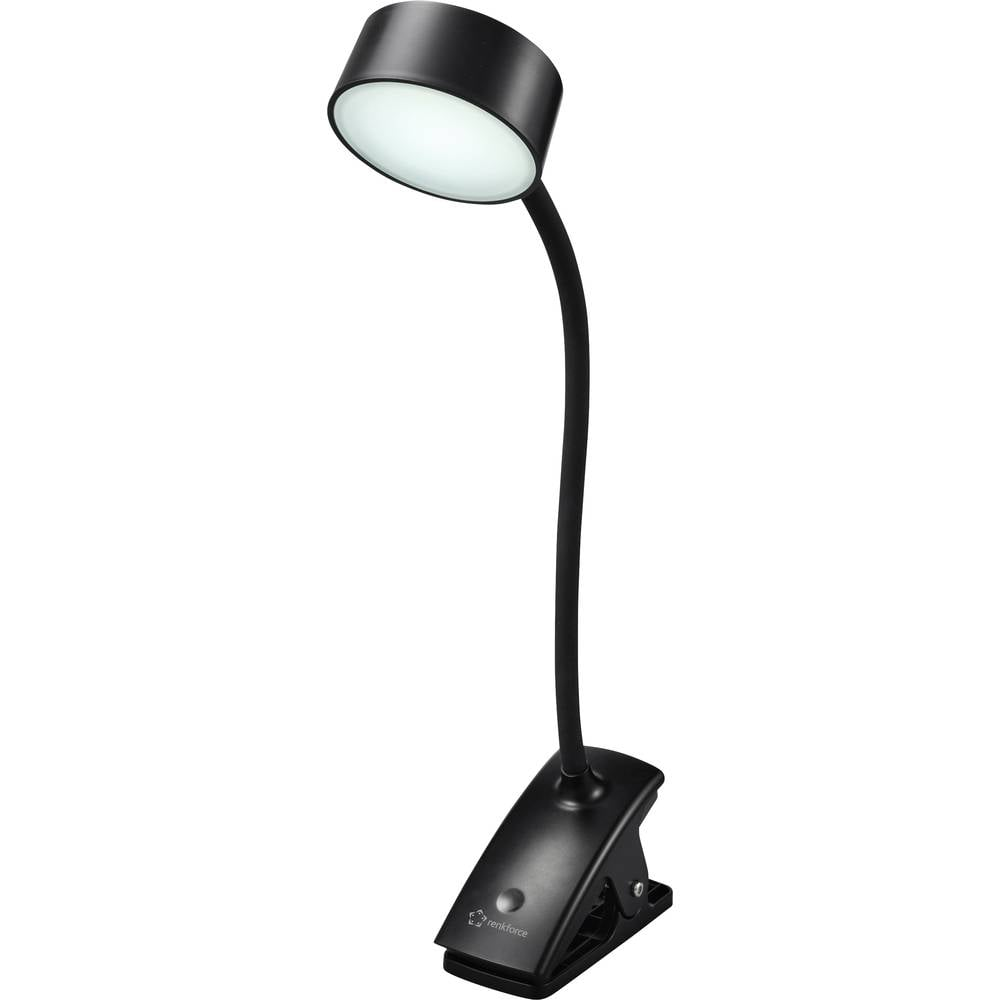 B-Ware Renkforce Rf 6053266 Led 2 W Schwarz Klemmleuchte Klemmlampe Licht 2 Stück - 4064161314891