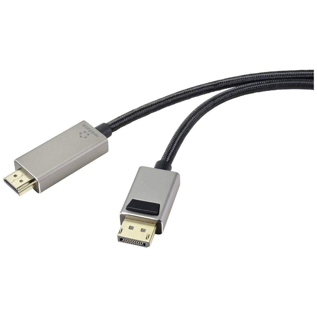 Renkforce Verbindungskabel Kabel DisplayPort HDMI Stecker Monitor TV Schwarz 2m - 4064161200422