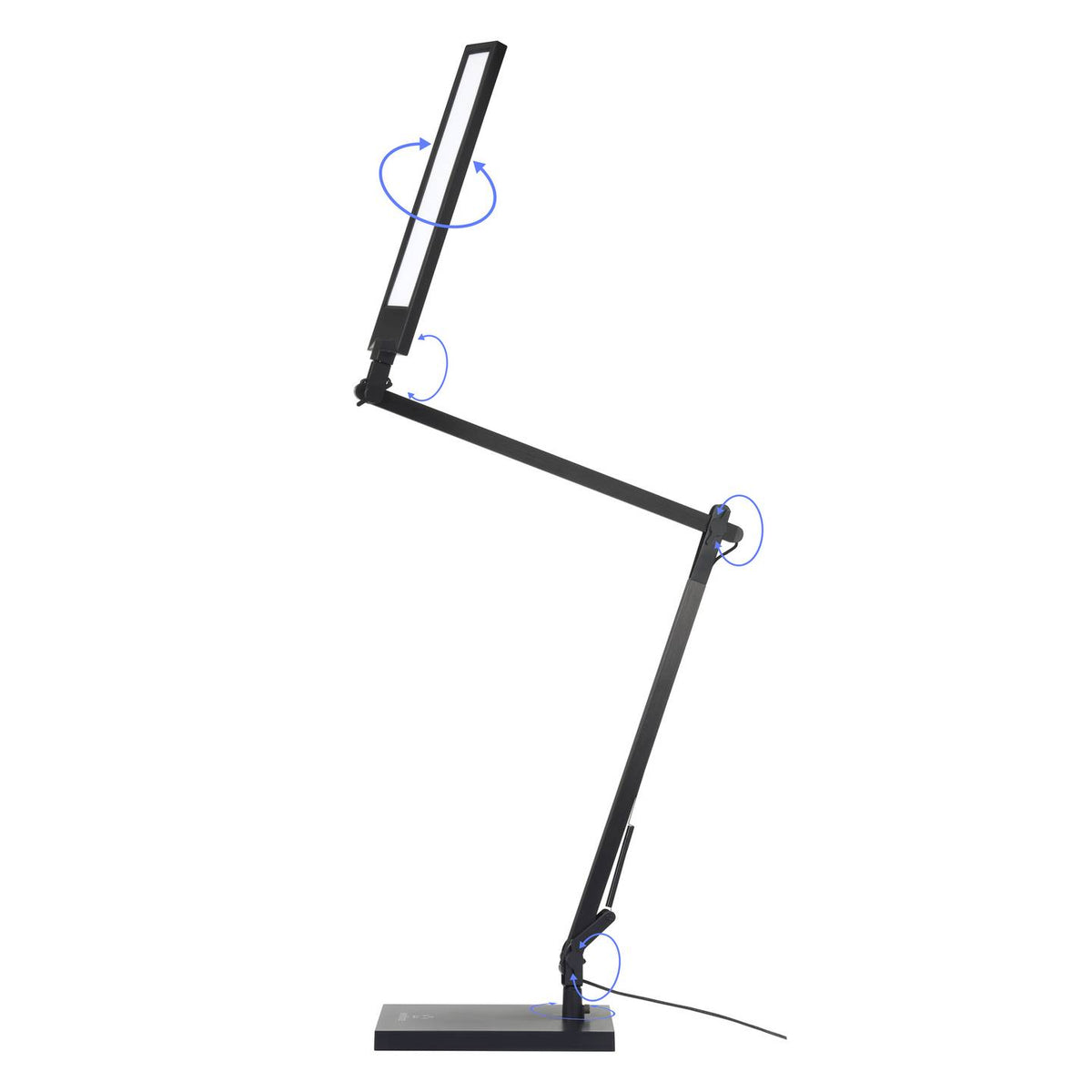 RENKFORCE LED Tischleuchte Schreibtischlampe Flexarm Dimmbar Schwarz Kunststoff - 4064161335605