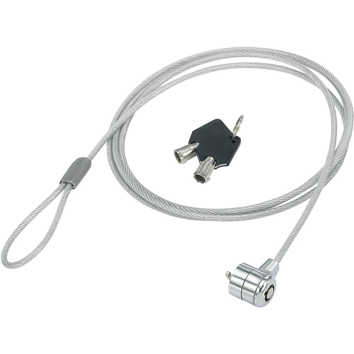 Renkforce Laptopschloss Schlüsselschloss 2 Schlüssel Kabelschloss 1500mm 5 STÜCK - 4064161189253