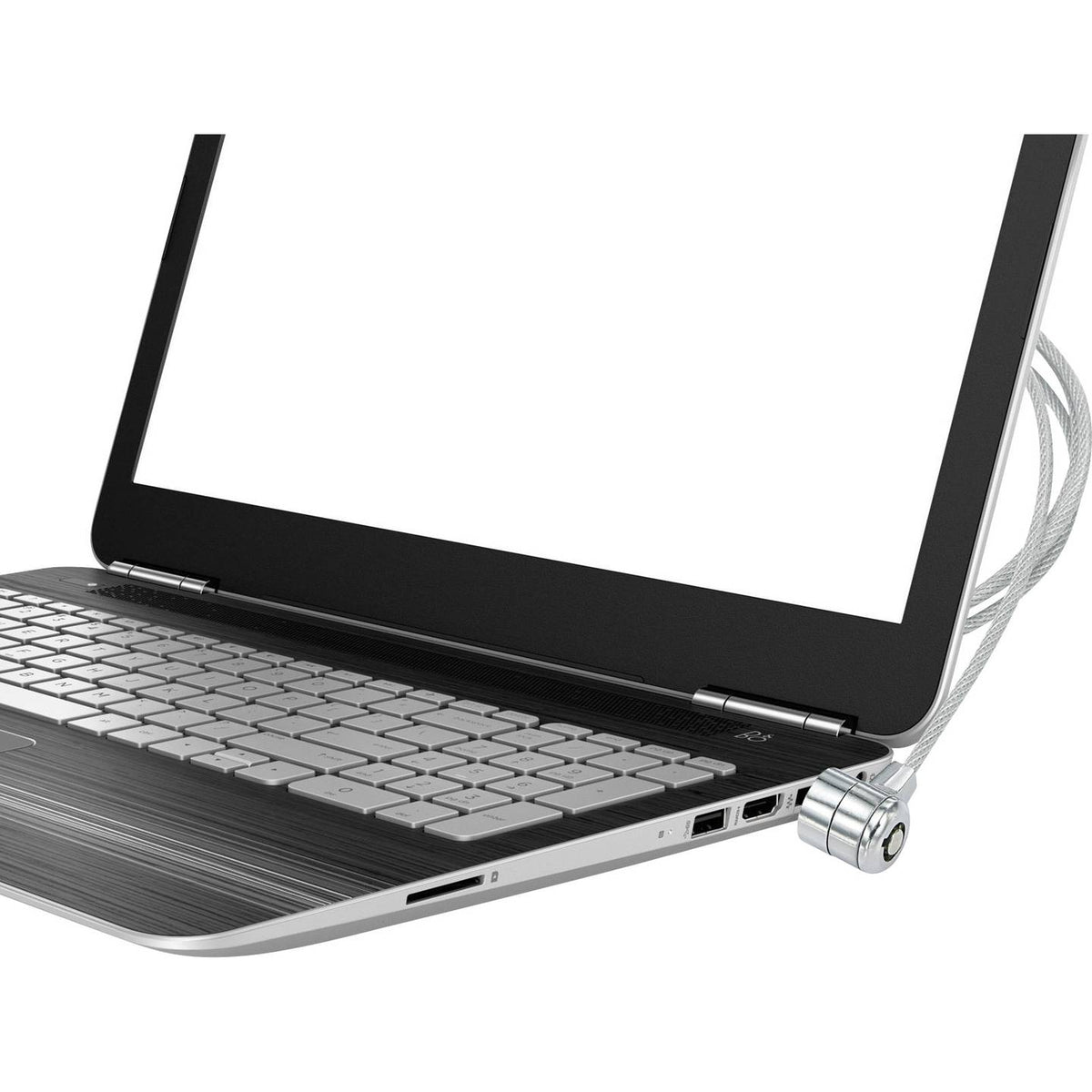 Renkforce Laptopschloss Schlüsselschloss 2 Schlüssel Kabelschloss 1500mm 5 STÜCK - 4064161189253
