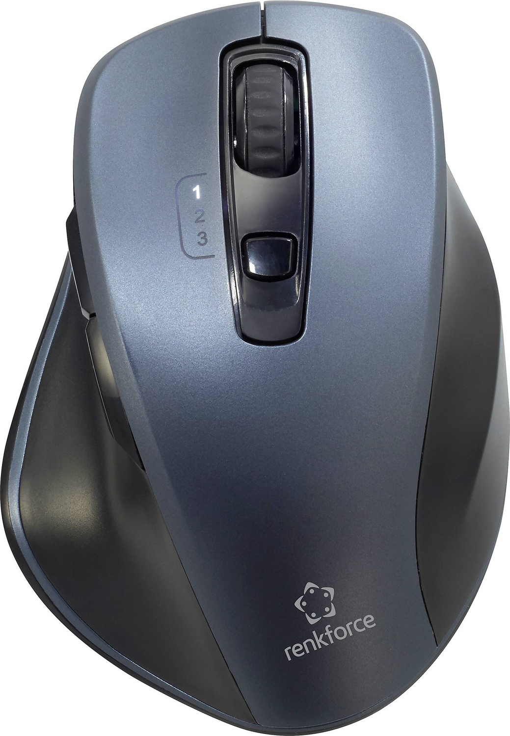 B-Ware Renkforce Ergonomische Maus Bluetooth Funk Optisch Grau 7 Tasten 1600dpi 2 Stück - 4064161039619