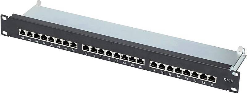 B-Ware Renkforce 24 Port Netzwerk Patchpanel 001425979 Cat 6 1 He471